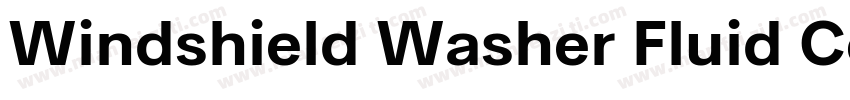 Windshield Washer Fluid Concentrate字体转换